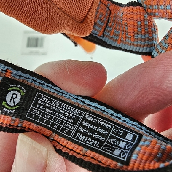 Teva Hurricane XLT 2 Blue & Orange Gender Neutral Sandals - Picture 9 of 9